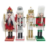 Set de cascanueces navideños surtidos de madera (3 piezas)